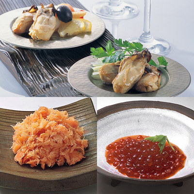 さけ茶漬・いくら醤油漬・焼き牡蠣のオイル漬詰合せMB3SIK