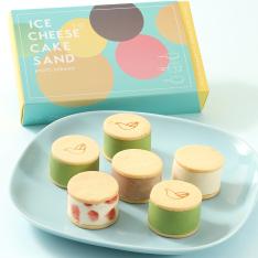 宇治抹茶アイスチーズケーキサンドセット（6個入）