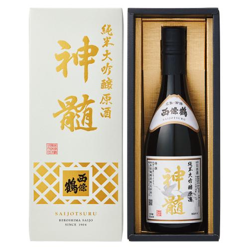 〈西條鶴〉純米大吟醸原酒「神髄」