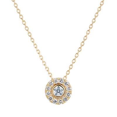 フェスタリア プラチナ ダイヤモンドネックレス スクエア型 一粒ダイヤ