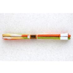 ＜龍村×道明×高島屋＞帯締め 奈良組 4色（オレンジ×グリーン）