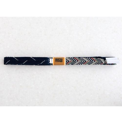 ＜龍村×道明×高島屋＞帯締め 笹浪組 ネイビー