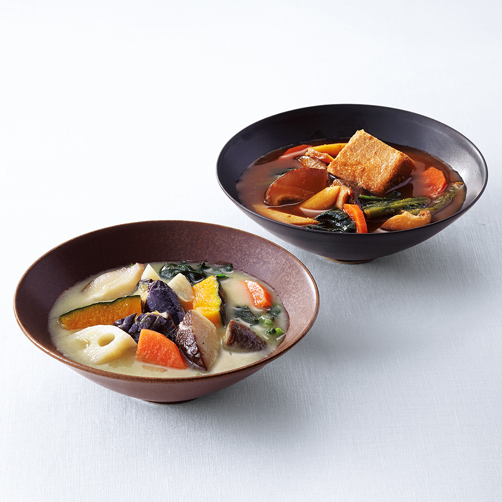 〈shojin 宗胡〉具沢山のスープと野菜スープ