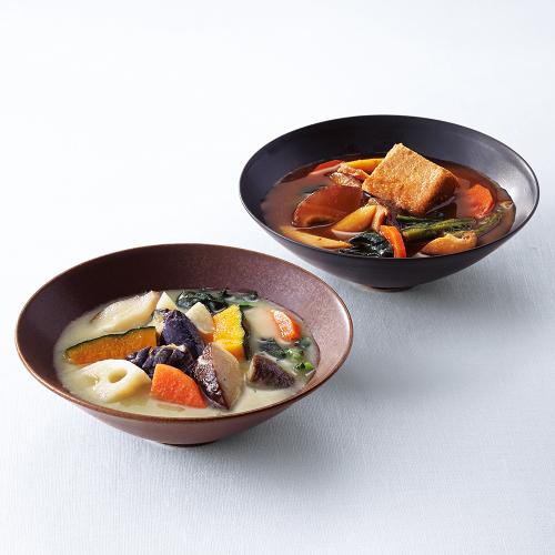 〈shojin 宗胡〉具沢山のスープと野菜スープ