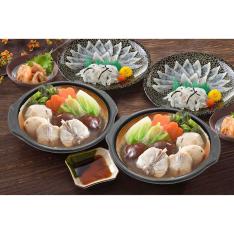【敬老の日】とらふく刺身・とらふくちり個食鍋セット(敬老の日カード付)