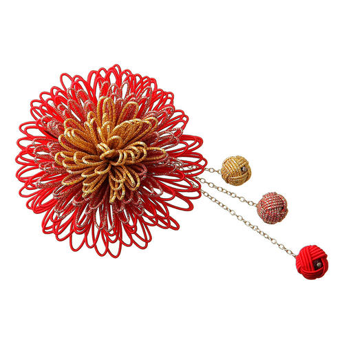 水引髪飾り　万寿菊