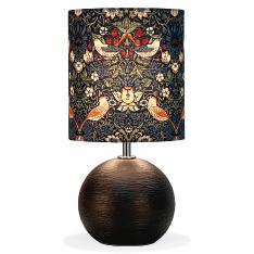 ＜ASHEVILLE DECOR＞テーブルランプ mimi lamp strawberry thief （いちご泥棒）BK-STC