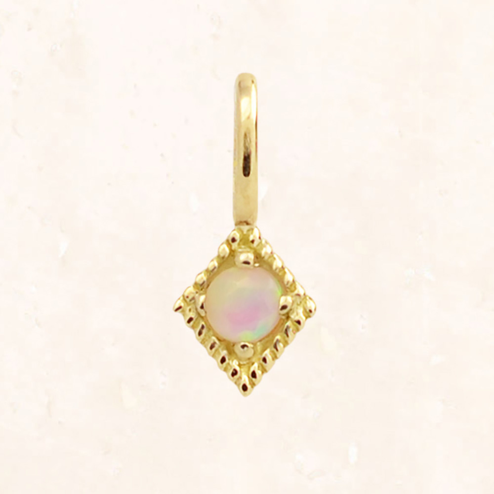 K18 Birthstone Charms（オパール）