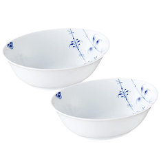 ブルーパルメッテ　オーバルボウルペア