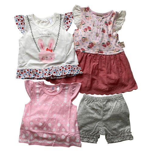 <おまかせ>こども服4点セット 女児 80→95cm