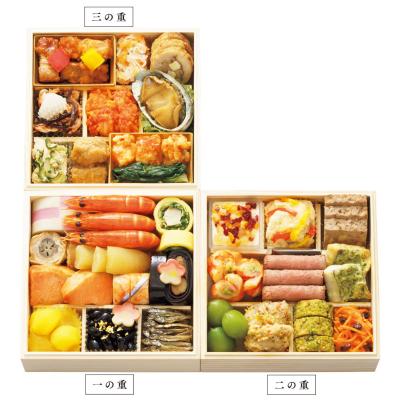 和洋中おせち「春三彩」三段重