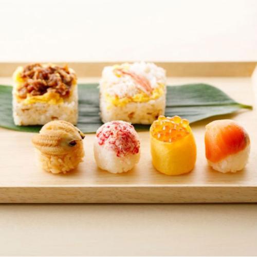 【父の日】4種の手まり寿しと2種の笹蒸し寿し