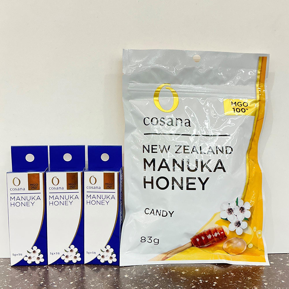 コサナマヌカハニーMGO250+分包タイプとマヌカハニーキャンディのセット