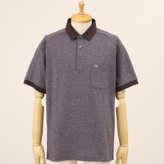 【父の日】デニム調デザインポロシャツ M→XL