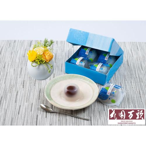 【父の日】プリザ「和」＆＜花園万頭＞葛まんじゅう4個入