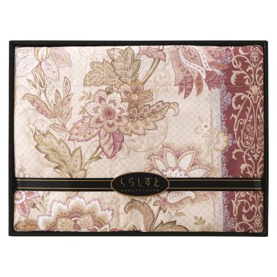 新作グッ ✩.*˚新品 箱入り 高島屋 花柄 洗える羽毛肌掛ふとん 2枚 布団・毛布