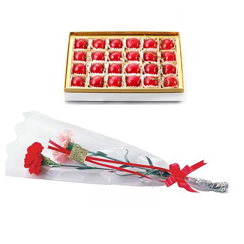 【母の日】佐藤錦＆カーネーション