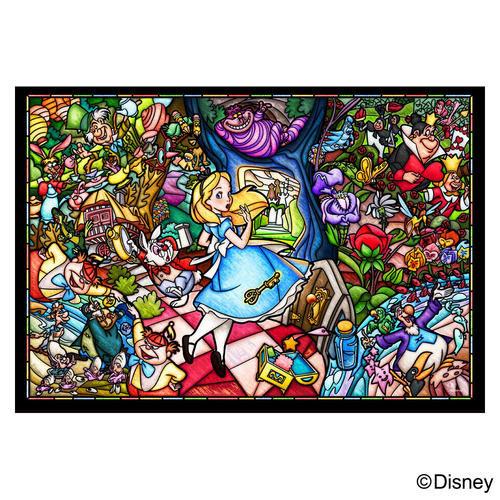ステンドアートぎゅっと500ピース ジグソーパズル ~ふしぎの国のアリス ストーリーステンドグラス~