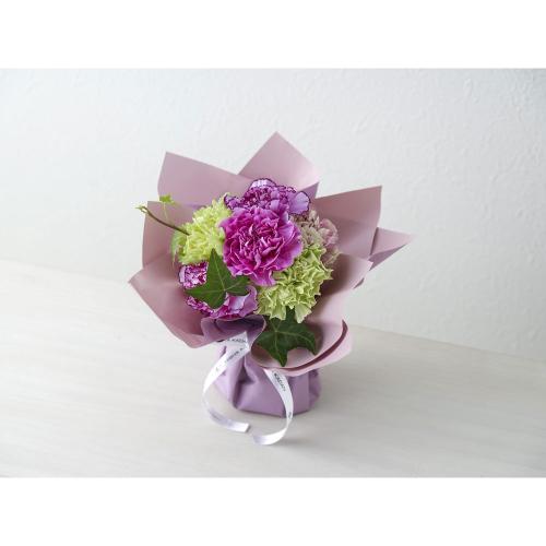 【父の日】生花 そのまま飾れる父の日ブーケ（パープル系）