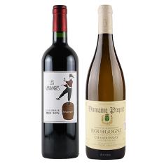 こだわりのワインギフト ボルドー&ブルゴーニュ紅白ワインセット(ギフトボックス入り)