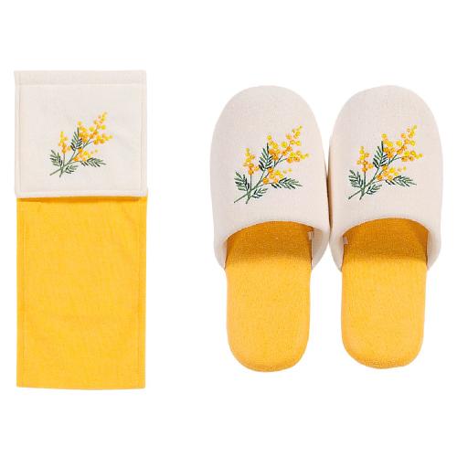 ミモザ ペーパーホルダーカバー＆スリッパ