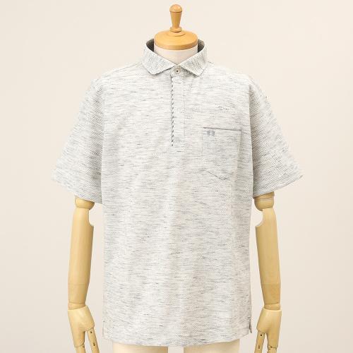 【父の日】紳士半袖ポロシャツ（グレー）M→XL
