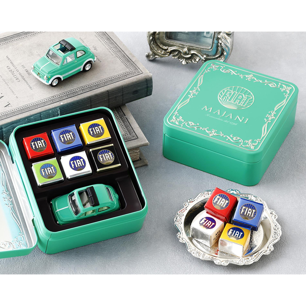【バレンタインデー】Majani チョコレートFiat ミニカーセット バーチェ