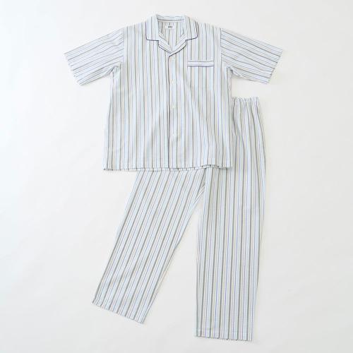 【父の日】紳士用パジャマ グリーン M→L