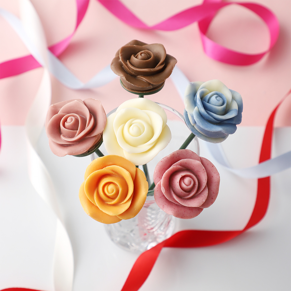 660円 【SALE／75%OFF】 三色のバラ Choco チョコ ブラウン系 フラメンコ用 花束風