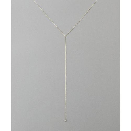 ＜アイシーヴェール＞ K10IGG ダイヤモンド ロングネックレス
