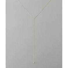 ＜アイシーヴェール＞ K10IGG ダイヤモンド ロングネックレス