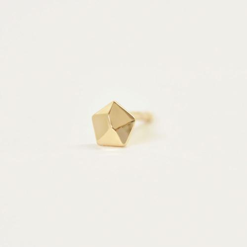 ＜セカンドピアス＞K18五角形ハーフピアス