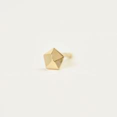 ＜セカンドピアス＞K18五角形ハーフピアス