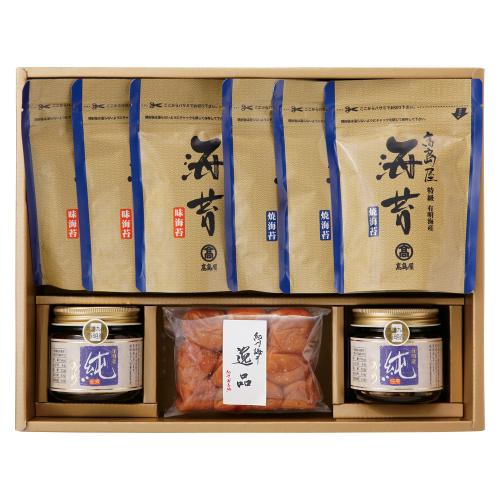 〈高島屋〉有明海産のり「特級」スタンドパック・佃煮・梅干詰合せ