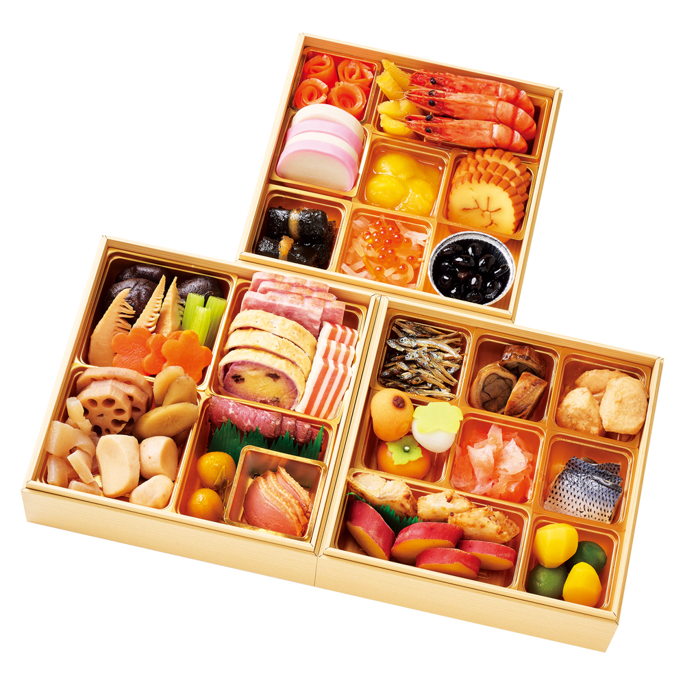 和・洋 三段重（E245）＜関東地域お届け＞342459
