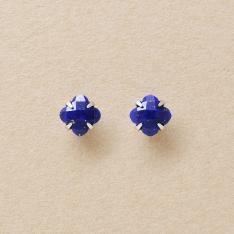 ＜セカンドピアス＞Pt リリィカットラピスラズリピアス