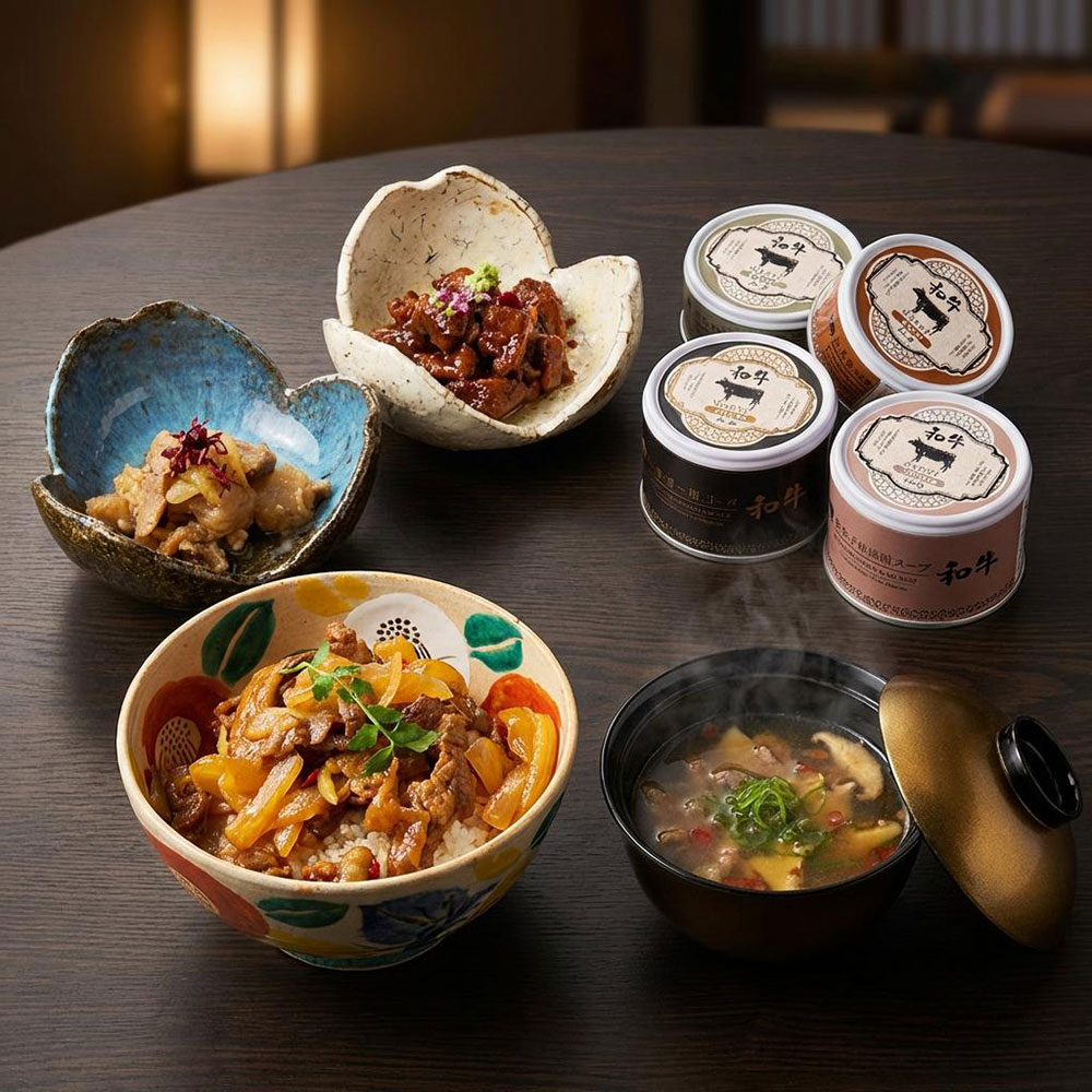 【父の日】「和の食」至高の和牛缶詰4缶セット