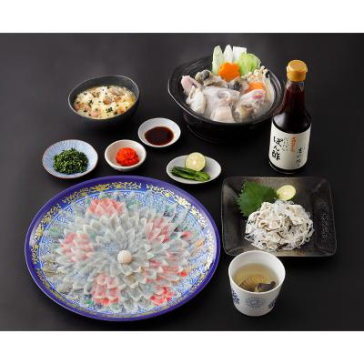 福袋 養殖とらふくフルセット3人前（プラ皿）雑炊スープ付