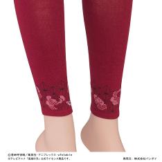 画像鬼滅の刃×ANNA SUI リボン&ローズ柄 10分丈レギンス