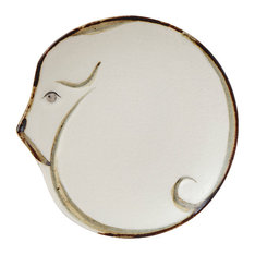 六兵衛窯 仔犬豆皿（白）