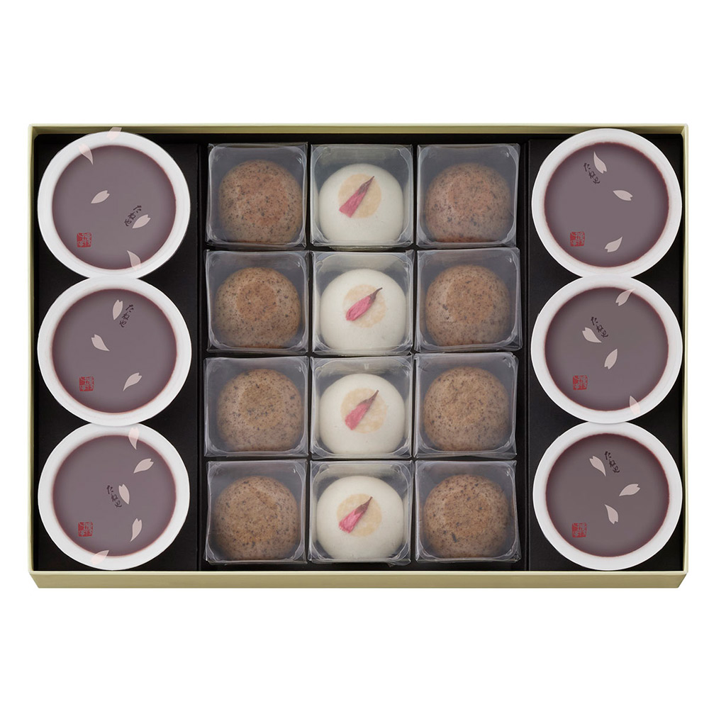本生羊羹 春味（6個）・たねや饅頭 さくら（4個）・たねや京饅頭（8個） 詰合せ