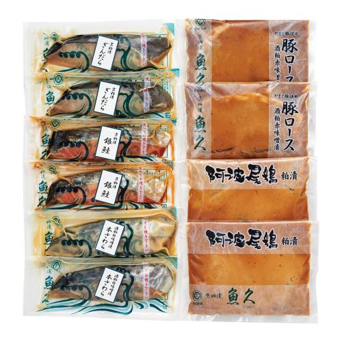 〈京粕漬魚久〉京粕漬と豚・鶏肉詰合せ