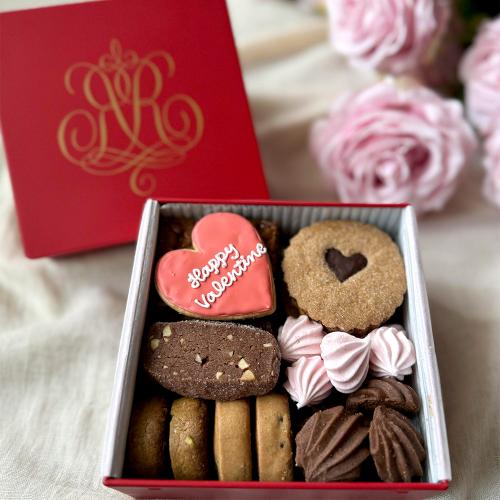 【バレンタインデー】バレンタイン　クッキー缶