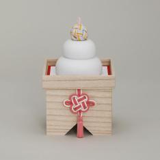 鏡餅　小　磁器白