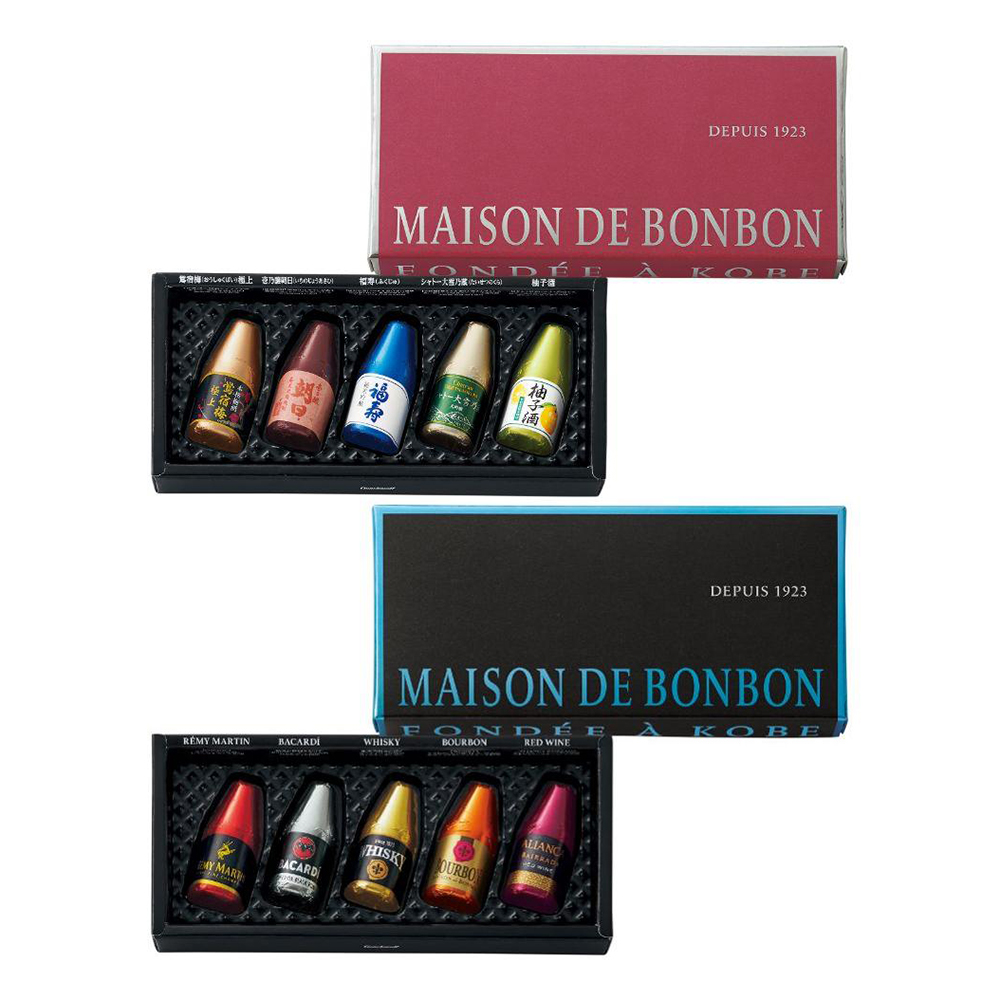 【バレンタインデー】洋酒ボトルズ＆和酒ボトルズ×4箱セット（2種・各2箱）