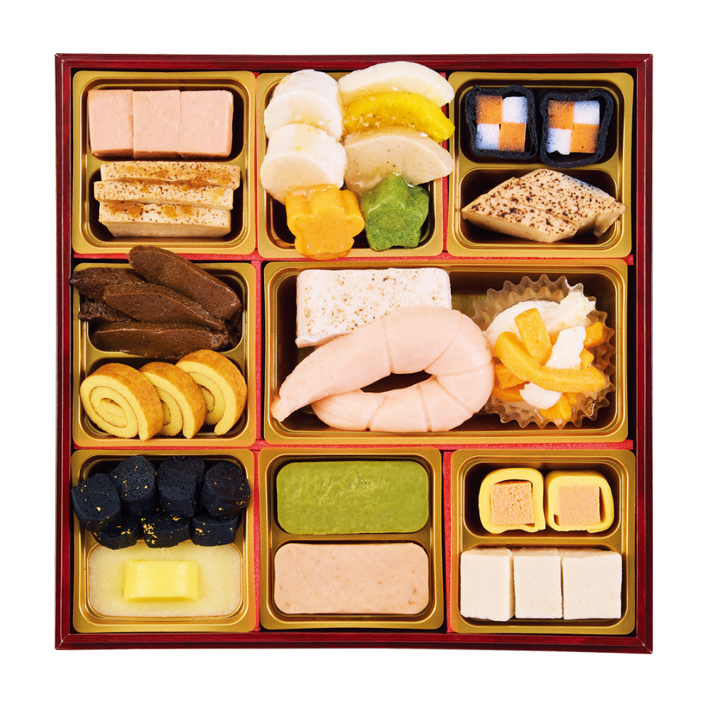 ムース食おせち 一段（E915／W360）349151 383600