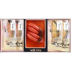 【敬老の日】昆布漬辛子めんたい・焼紅鮭、焼さわら西京漬詰合せ