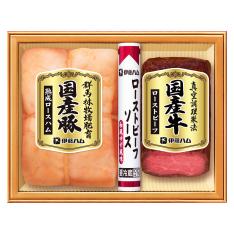 〈伊藤ハム〉国産豚肉ハム・国産牛ローストビーフ詰合せ