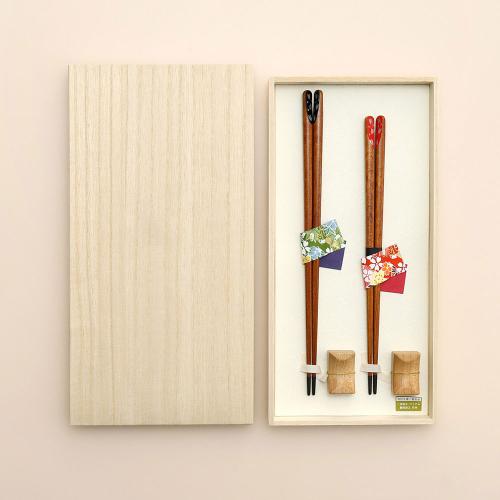 天削桜夫婦箸セット