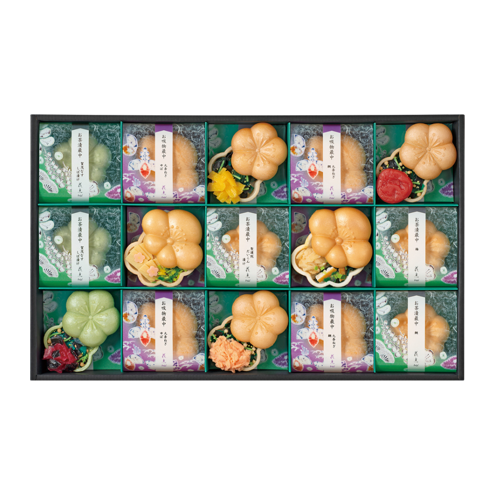 〈京都・辻が花〉お茶漬最中・お吸物最中詰合せ